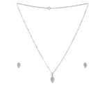 Buy Zavya 925 Sterling Silver Jewellery Set Silver Cubic Zicronia | With Certificate of Authenticity and 925 Hallmark - Purplle