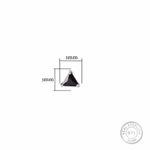 Buy ZAVYA 925 Sterling Silver Rhodium-plated Minimal CZ Studded Nose Pin Set | With Certificate of Authenticity and 925 Hallmark - Purplle