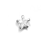 Buy ZAVYA 925 Sterling Silver Rhodium-plated Minimal CZ Studded Nose Pin Set | With Certificate of Authenticity and 925 Hallmark - Purplle