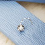 Buy ZAVYA 925 Sterling Silver Floral Nose Pin - Purplle
