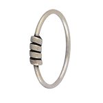 Buy ZAVYA 925 Sterling Silver Oxidised Nose Ring - Purplle