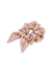 Buy Mueras Set of 2 Bow Tie Knot Scrunchies in RoseGold and Dust Rose - Purplle