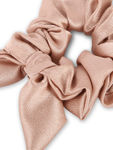 Buy Mueras Set of 2 Bow Tie Knot Scrunchies in RoseGold and Dust Rose - Purplle