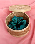 Buy Mueras XL Satin Scrunchie in Emerald Green - Purplle