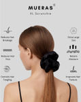 Buy Mueras XL Satin Scrunchie in Emerald Green - Purplle