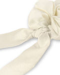 Buy Mueras Long Tail Satin Scrunchie in Ivory White - Purplle