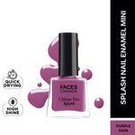 Buy FACES CANADA Ultime Pro Splash Mini Nail Enamel - Purple Rain 19 (5 ml) | Quick Drying | Glossy Finish | Long Lasting | No Chip Formula | High Shine Nail Polish For Women | No Harmful Chemicals - Purplle