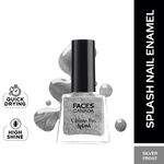 Buy FACES CANADA Ultime Pro Splash Mini Nail Enamel - Silver Frost 61 (5 ml) | Quick Drying | Glossy Finish | Long Lasting | No Chip Formula | High Shine Nail Polish For Women | No Harmful Chemicals - Purplle
