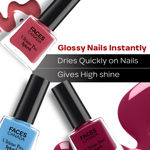 Buy FACES CANADA Ultime Pro Splash Mini Nail Enamel - Silver Frost 61 (5 ml) | Quick Drying | Glossy Finish | Long Lasting | No Chip Formula | High Shine Nail Polish For Women | No Harmful Chemicals - Purplle