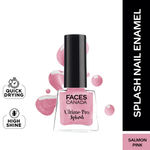 Buy FACES CANADA Ultime Pro Splash Mini Nail Enamel - Salmon Pink 126 (5 ml) | Quick Drying | Glossy Finish | Long Lasting | No Chip Formula | High Shine Nail Polish For Women | No Harmful Chemicals - Purplle