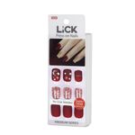 Buy Lick 30 Pcs Artificial Reusable Matte Finish Stick on Nails False Nail Extension - Purplle