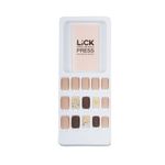 Buy Lick 30 Pcs Nude Acrylic Artificial/Fake Reusable Nail Extension with Application Kit - Purplle