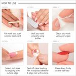 Buy Lick 30 Pcs Reusable French Manicure Acrylic/False/Fake Press on Nails Extension - Purplle
