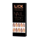 Buy Lick 28 Pcs Nude Reusable Artificial/False/Fake Nails Fake Nails Extension Nail Art - Purplle