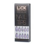 Buy Lick 14 Pcs Chromatic Almond Shaped Reusable Artificial/False/Fake Nail Extension - Purplle