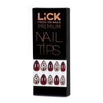 Buy Lick 28 Pcs Animal Print Acrylic Reusable Nails Extension Artificial/False Nail Art - Purplle