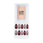 Buy Lick 28 Pcs Animal Print Acrylic Reusable Nails Extension Artificial/False Nail Art - Purplle