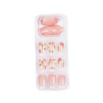 Buy Lick 30 Pcs Pink Acrylic Reusable Stick on Fake/False Nails With Application Kit - Purplle