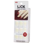 Buy Lick 24 Pcs Classic French Tips Reusable Nails Extension Fake/False Acrylic Nails - Purplle