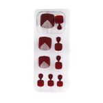 Buy Lick 26 Pcs Classic Red Artificial Acrylic Nails for Toes Reusable Fake/False Nails - Purplle