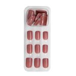 Buy Lick 24 Pcs Square Shape Artificial/False Nails Extension Reusable Stick on Nails - Purplle