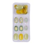Buy Lick 30 Pcs Artificial Reusable French Manicure Stick on Nails With Application Kit - Purplle