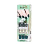 Buy Lick 30 Pcs French Manicure Square Shape Artificial/False Acrylic Nails Extension - Purplle