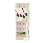 Buy Lick 30 Pcs French Manicure False/Artificial Nails Extension Reusable Acrylic Nails - Purplle