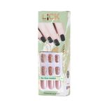 Buy Lick 30 Pcs Acrylic French Manicure Artificial Nails Extension With Application Kit - Purplle