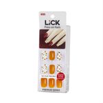 Buy Lick Artificial Reusable French Nails False/Fake/Acrylic Press on Nails Combo Set of 2 - Purplle