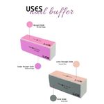 Buy Lick - 4 Steps Professional Care Manicure Pedicure Nails Block Buffer - Purplle