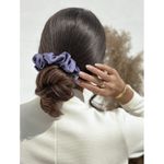 Buy Spotstyl Mulberry Silk Scrunchie Collection - Pack of 3 - Blue - Purplle