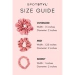 Buy Spotstyl Mulberry Silk Midi Scrunchies - Pack of 3 - Silver , Nude & Gold - Purplle
