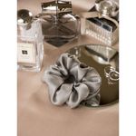 Buy Spotstyl Mulberry Silk Midi Scrunchies - Pack of 3 - Silver , Nude & Gold - Purplle