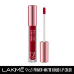 Buy Lakme 9to5 Primer + Matte Liquid Lip Color MR3 Vivid Crimson - 4.2ml - Purplle