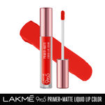Buy Lakme 9to5 Primer + Matte Liquid Lip Color MO1 Confident Coral - 4.2ml - Purplle