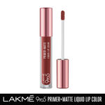 Buy Lakme 9to5 Primer + Matte Liquid Lip Color MB2 Intense Latte - 4.2 ml - Purplle