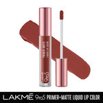 Buy Lakme 9to5 Primer + Matte Liquid Lip Color MB2 Intense Latte - 4.2 ml - Purplle
