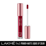Buy Lakme 9to5 Primer + Matte Liquid Lip Color MM3 Crisp Wine - 4.2ml - Purplle
