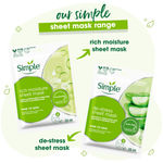Buy Simple Kind to Skin De-stress Sheet Mask, 25ml - Purplle