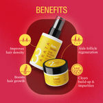 Buy Arata Grow + Turmeric Range | Hair Serum ( 100 ML) & Scalp Scrub (50 GM) | Infused With Onion Oil, Bhringraj & Capilia Longa | Boosts Hair Growth | Clears Build-Up & Impurities - Purplle