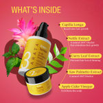 Buy Arata Grow + Turmeric Range | Hair Serum ( 100 ML) & Scalp Scrub (50 GM) | Infused With Onion Oil, Bhringraj & Capilia Longa | Boosts Hair Growth | Clears Build-Up & Impurities - Purplle