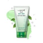 Buy Lakme 9to5 Matte Moist Clay Facewash, Refreshed Matte Looking Skin,100 g - Purplle
