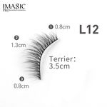 Buy Imagic Professional Handmade 3D Fake Eyelashes Kit (L12) - Purplle