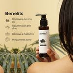 Buy ZEOVEDA Organic Charcoal Face Wash for Deep Skin Pore Cleansing, Acne and Pimples | Anti-pollution and Oil Control Benefits| For Men and Women | No Parabens and No Sulphates - 100 ml - Purplle