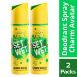 Buy Set Wet Charm Avatar Deodorant & Body Spray Perfume for Men, Pack of 2, 150 ml X 2 Packs - Purplle