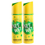 Buy Set Wet Charm Avatar Deodorant & Body Spray Perfume for Men, Pack of 2, 150 ml X 2 Packs - Purplle
