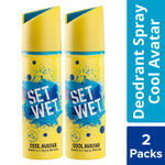 Buy Set Wet Cool Avatar Deodorant & Body Spray Perfume for Men, Pack of 2, 150 ml X 2 Packs - Purplle