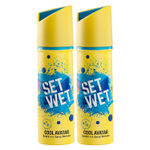 Buy Set Wet Cool Avatar Deodorant & Body Spray Perfume for Men, Pack of 2, 150 ml X 2 Packs - Purplle