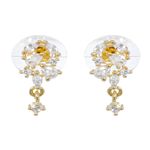 Buy Crunchy Fashion Gold-Plated American Diamond/AD Traditional Mangalsutra Set - Purplle